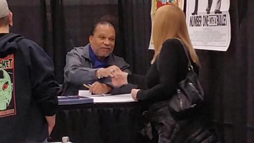 Sue and Billy Dee Williams at Comic Con 2015